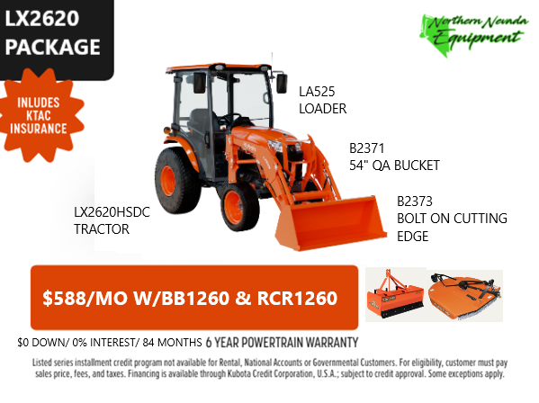 LX2620HSDC TRACTOR PACKAGE